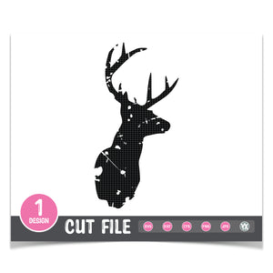 Download Grunge Deer Head Svg Yodercross