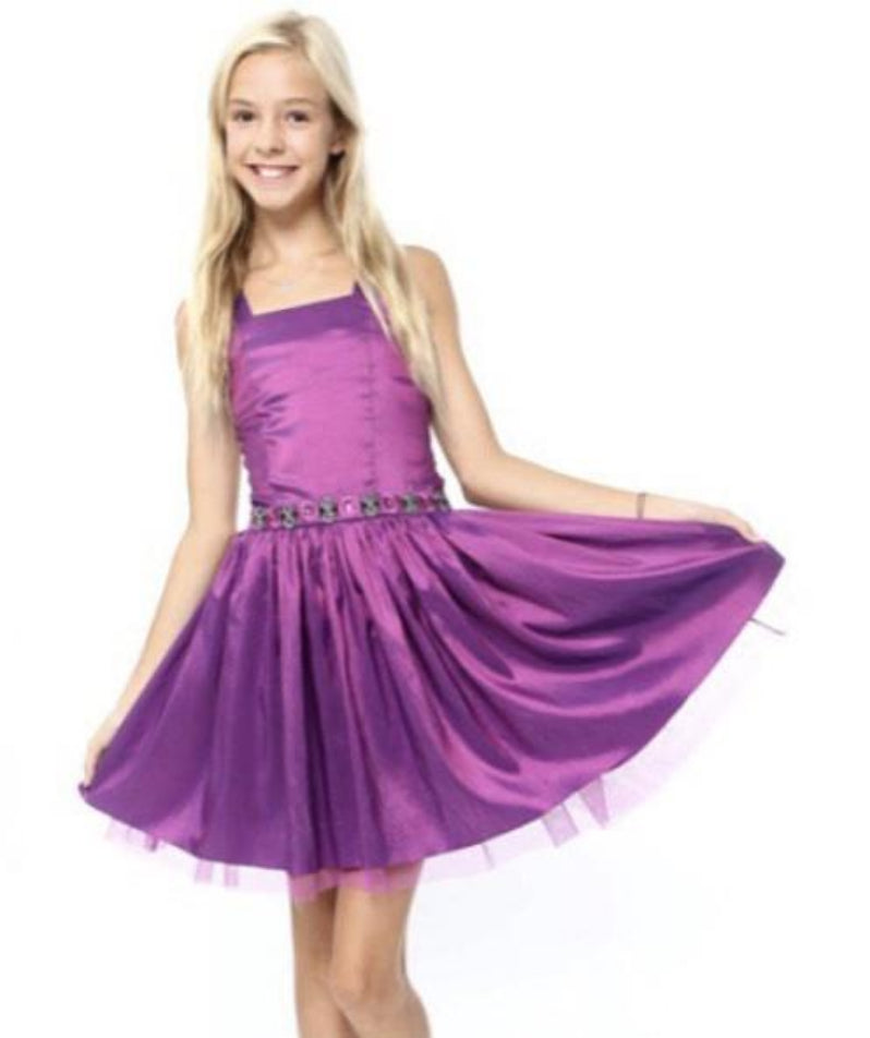 purple bat mitzvah dress