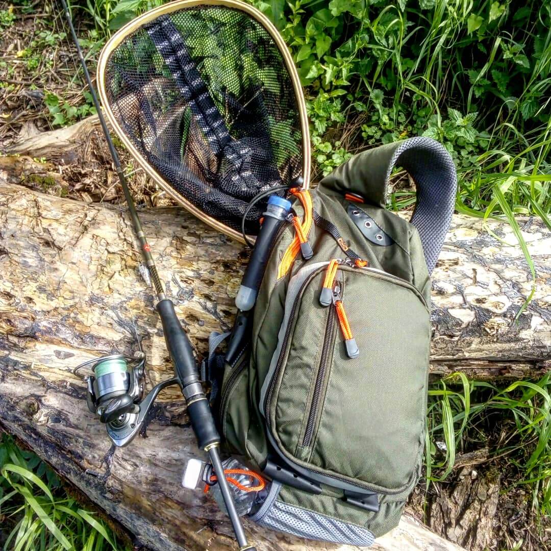 Kylebooker Fly Fishing Sling Packs Fishing Tackle Storage Shoulder Bag