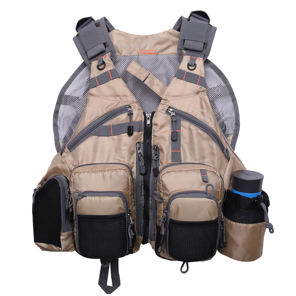 Kylebooker Breathable Mesh Fishing Vest With Multi-Pockets For Men And ...