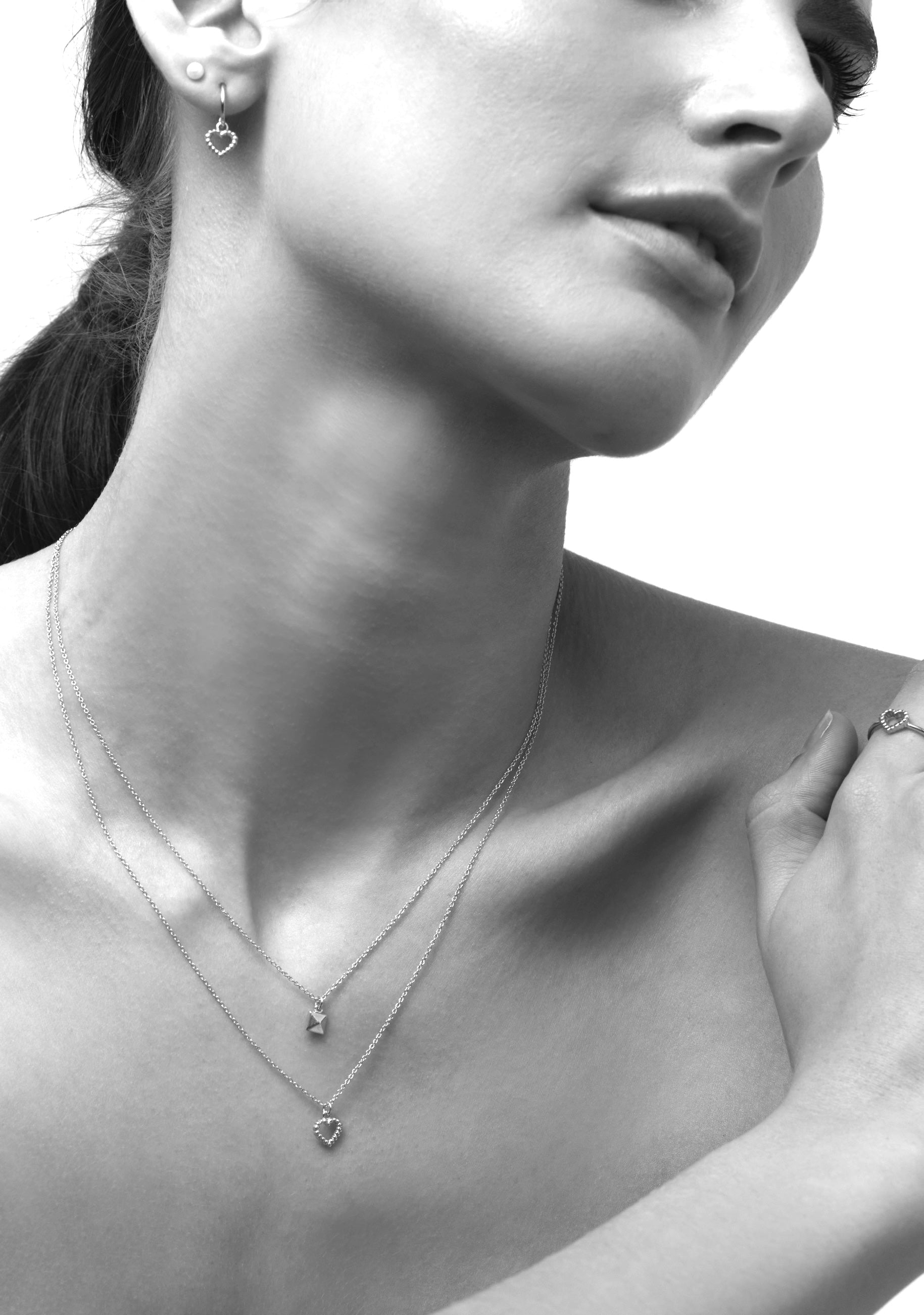 Silk & Steel Jewellery Superfine Necklace - How to wear silver