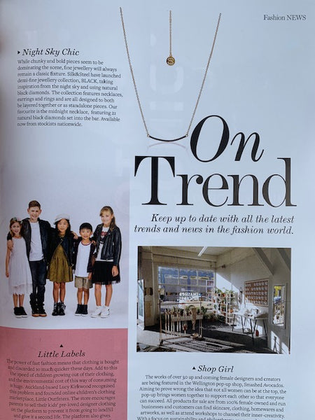 M2 Magazine Silk & Steel Jewellery July 2019 - Black Collection