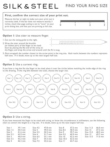 Ring Size Chart & Measurement Guide at Michael Hill NZ