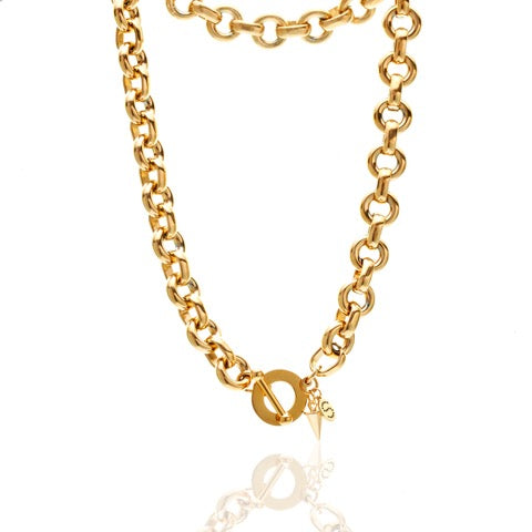 Silk & Steel Heirloom Necklace gold
