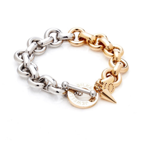 Silk & Steel Two Tone Heirloom Bracelet