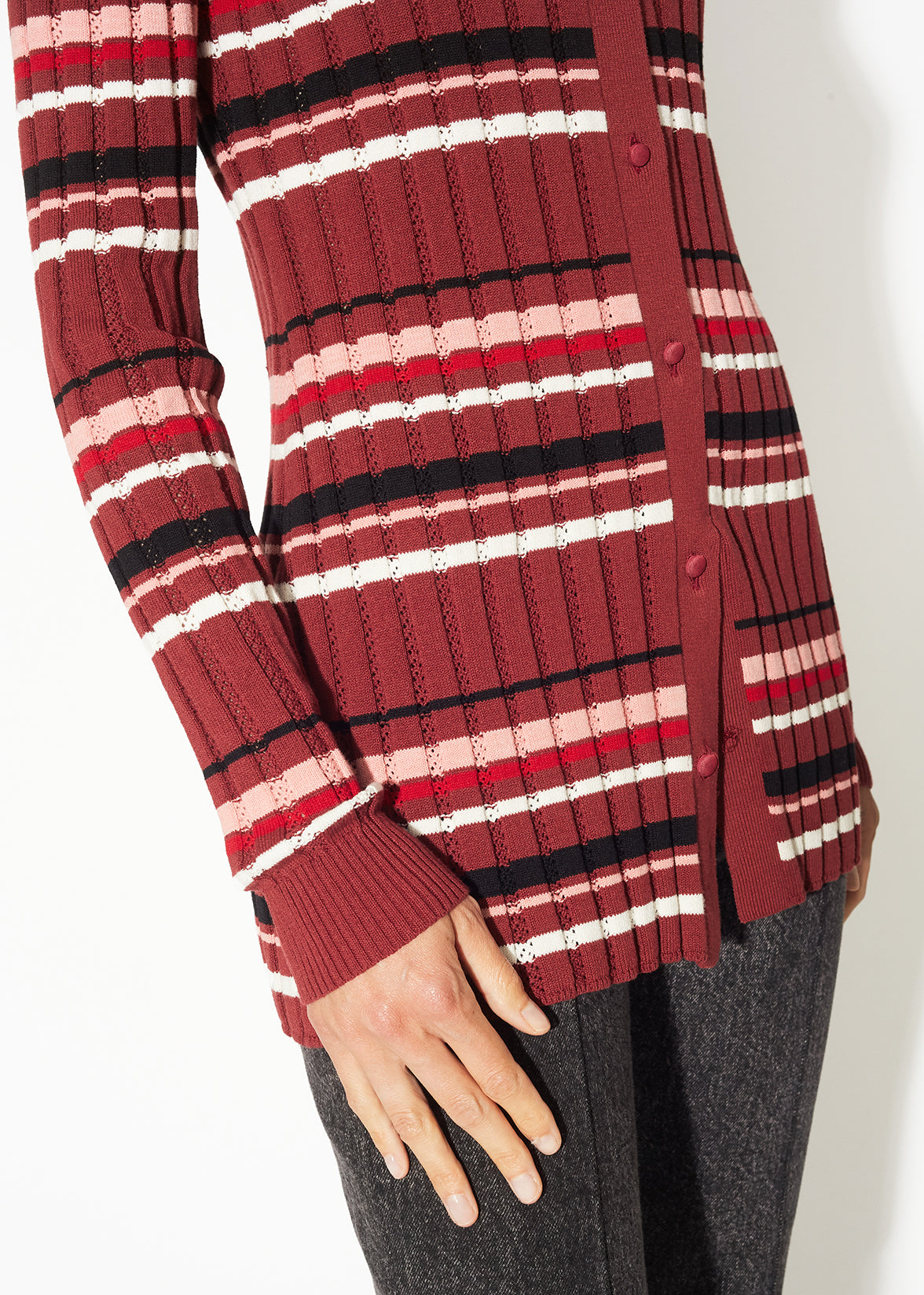 POLO SWEATER IN COTTON CREPE