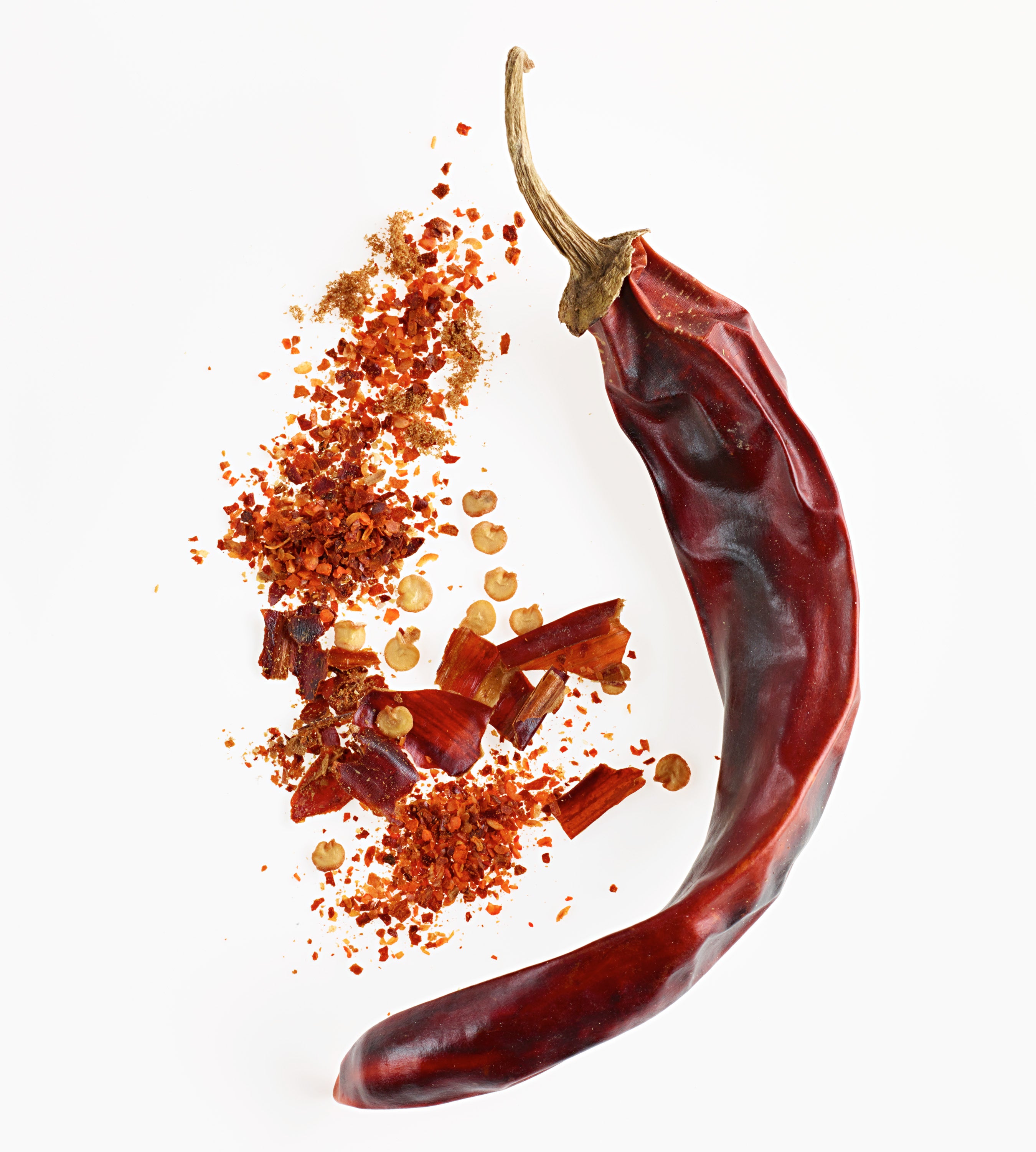 Image of dried pepperoncini chile