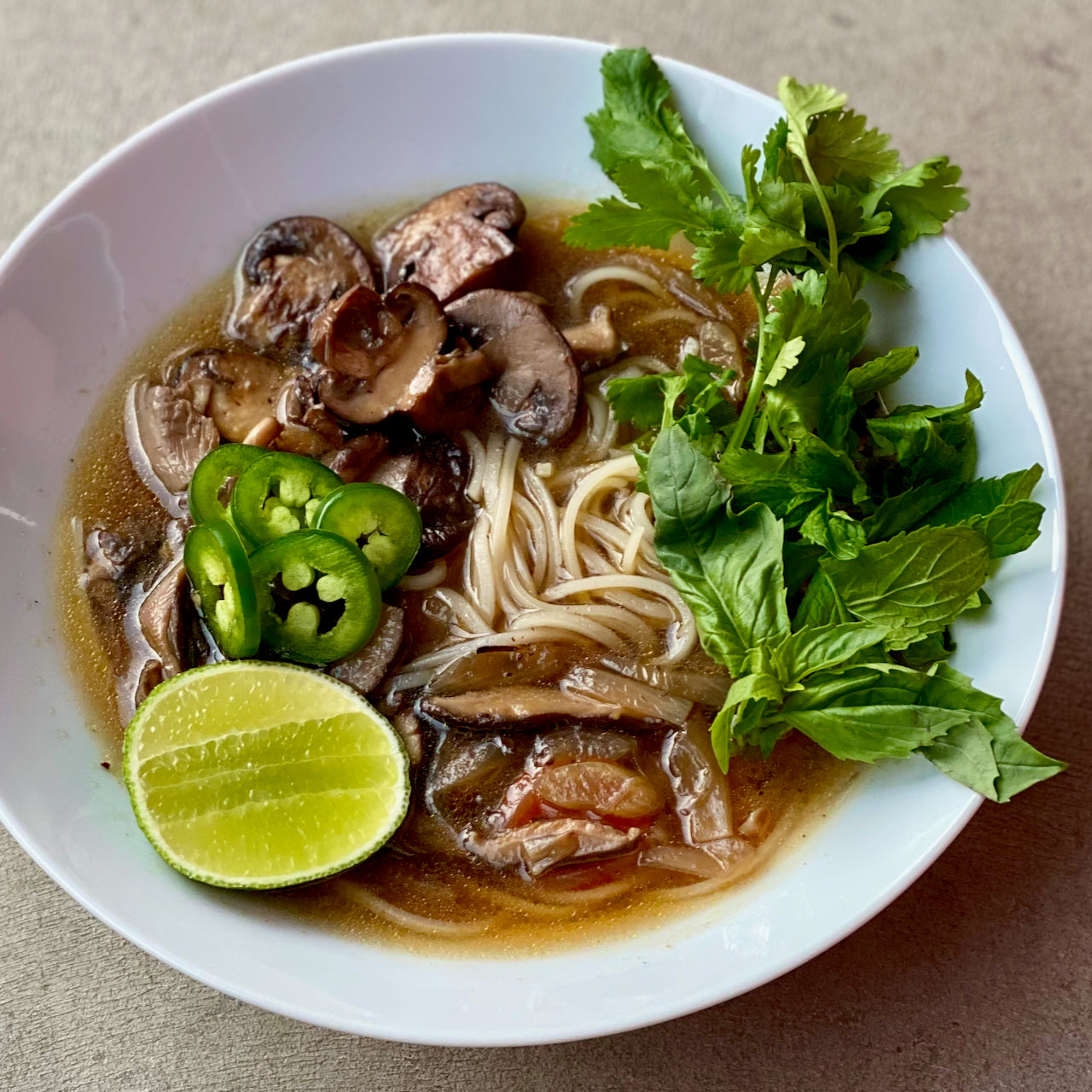 image of mushroom pho recipe