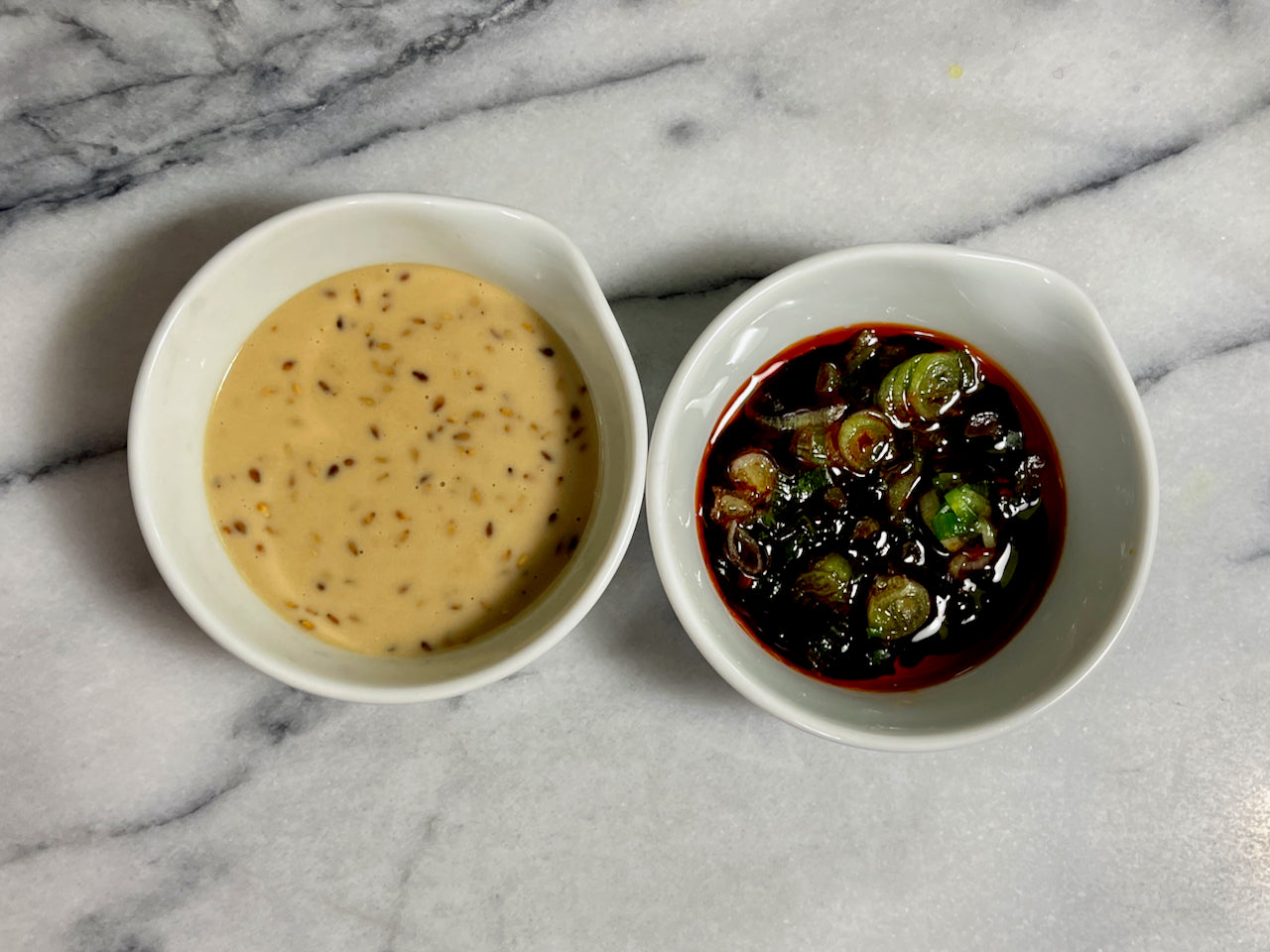 image of sauces for hot pot