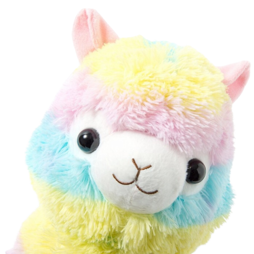 peluche lama arc en ciel