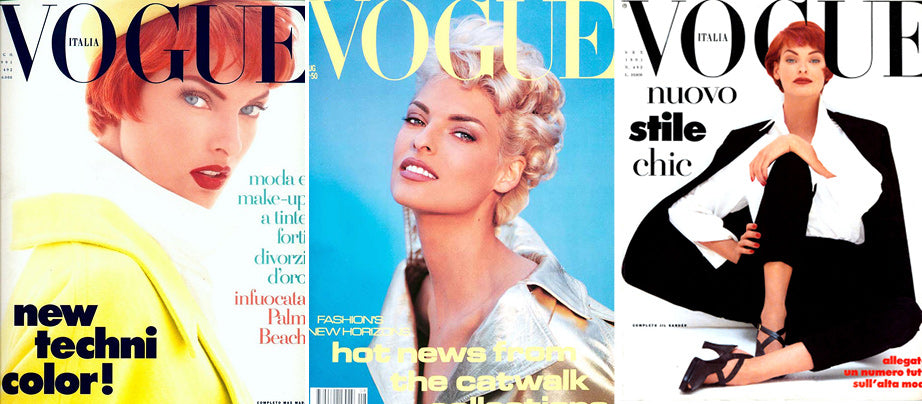 All the Linda Evangelista Vogue Covers | shrimptoncouture.com