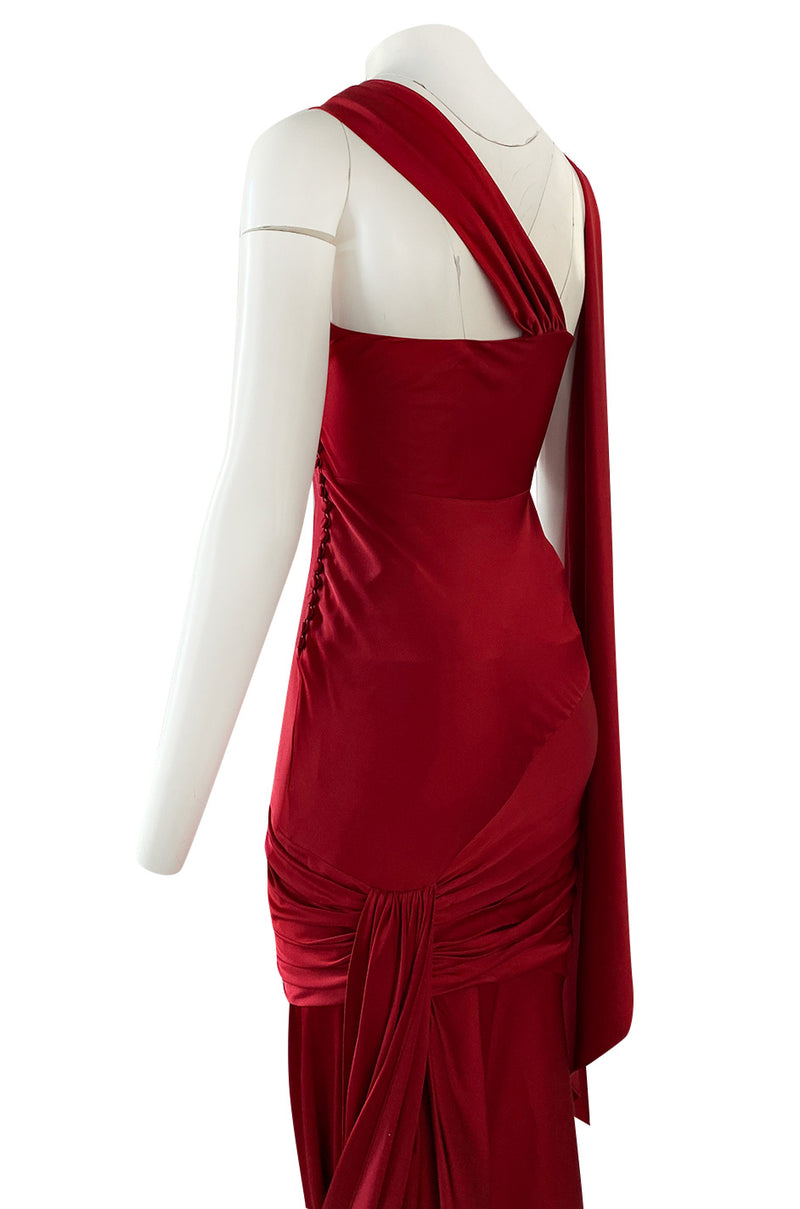 Early 2000s Dior Christian Dior by John Galliano Deep Red Satin Finish ...