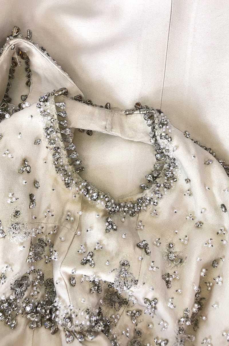 Early 1960s Christian Dior Numbered Colifichets Crystal & Pearl Projec ...
