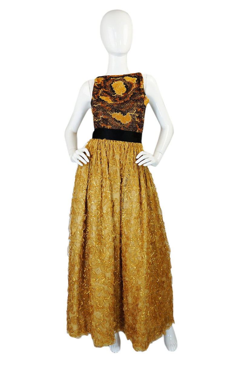 1960s Neiman Marcus Gold Beaded Gown – Shrimpton Couture