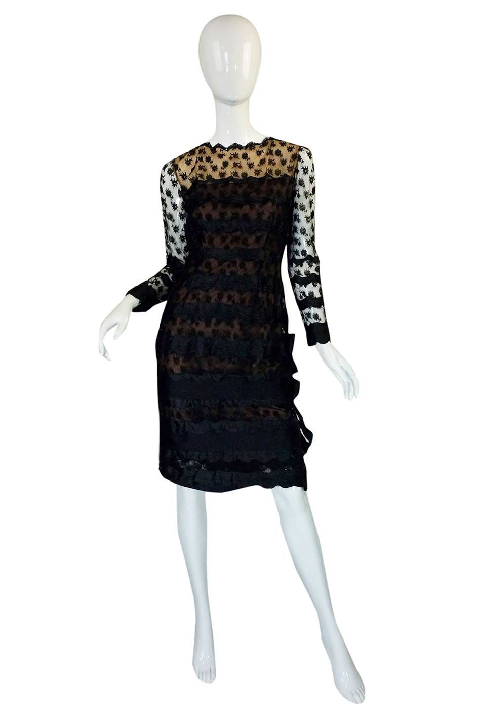 1970s Bill Blass Lace & Ribbons Dress – Shrimpton Couture