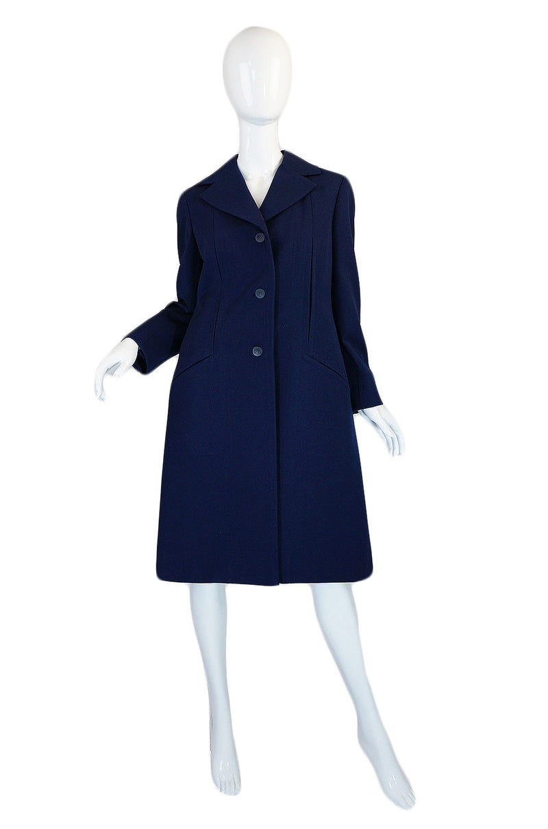 1960s Blue Bill Blass Seamed Navy Coat – Shrimpton Couture