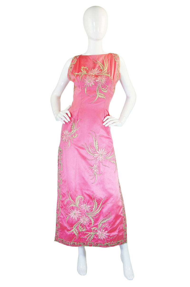 1960s Beaded Silk Satin Curiel Gown – Shrimpton Couture