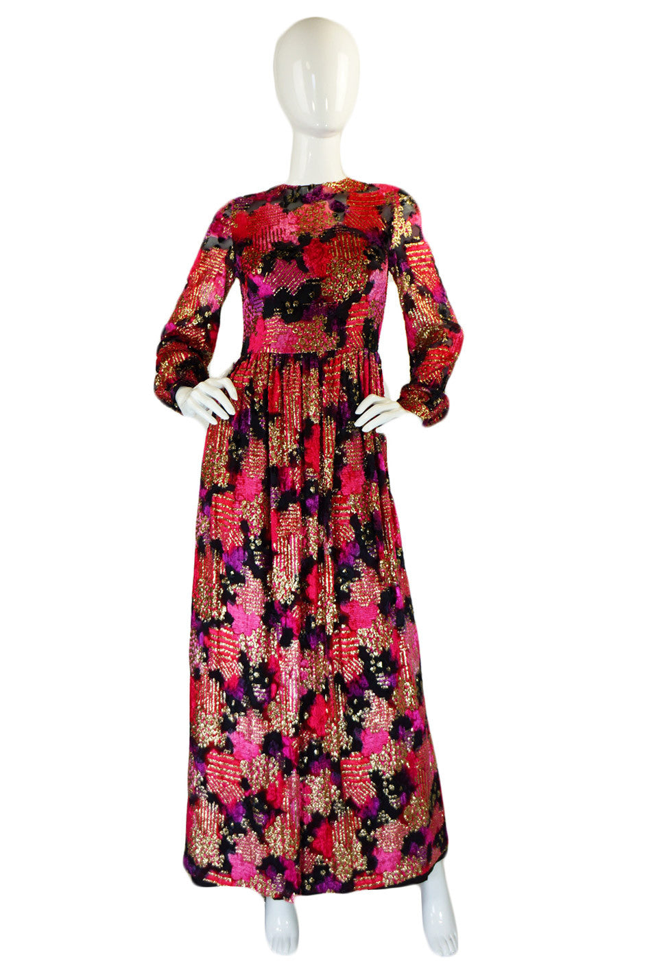 1960s Pink Chenille & Metallic Dress – Shrimpton Couture