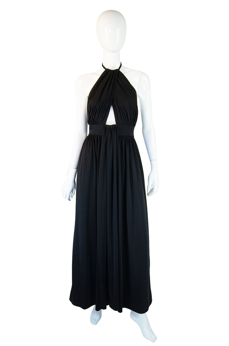 1970s Estevez Twist Halter Maxi Dress – Shrimpton Couture