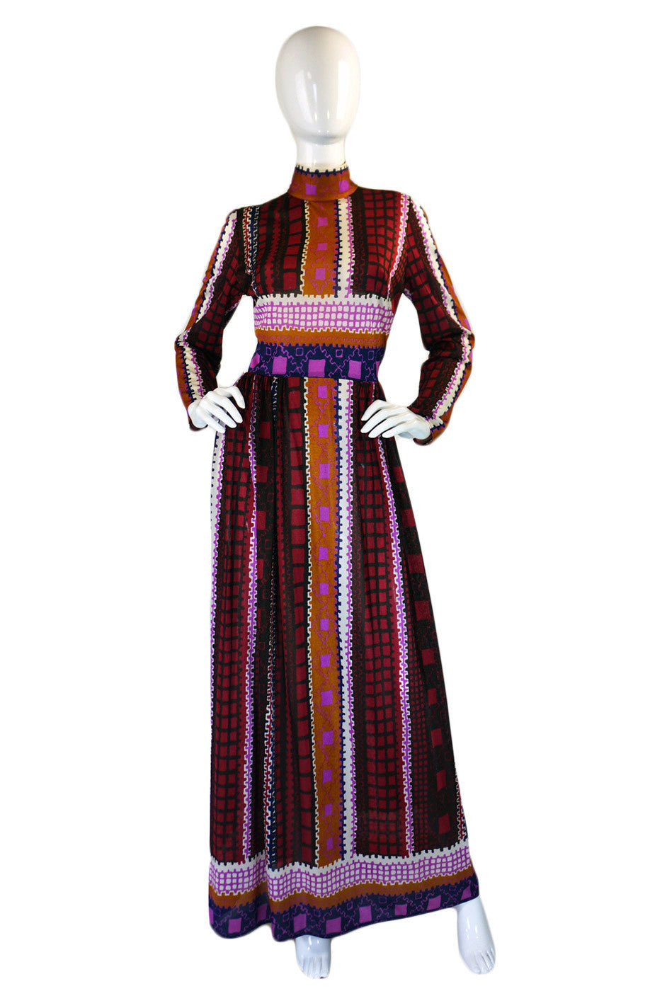 1970s Jean Varon Printed Maxi Dress – Shrimpton Couture