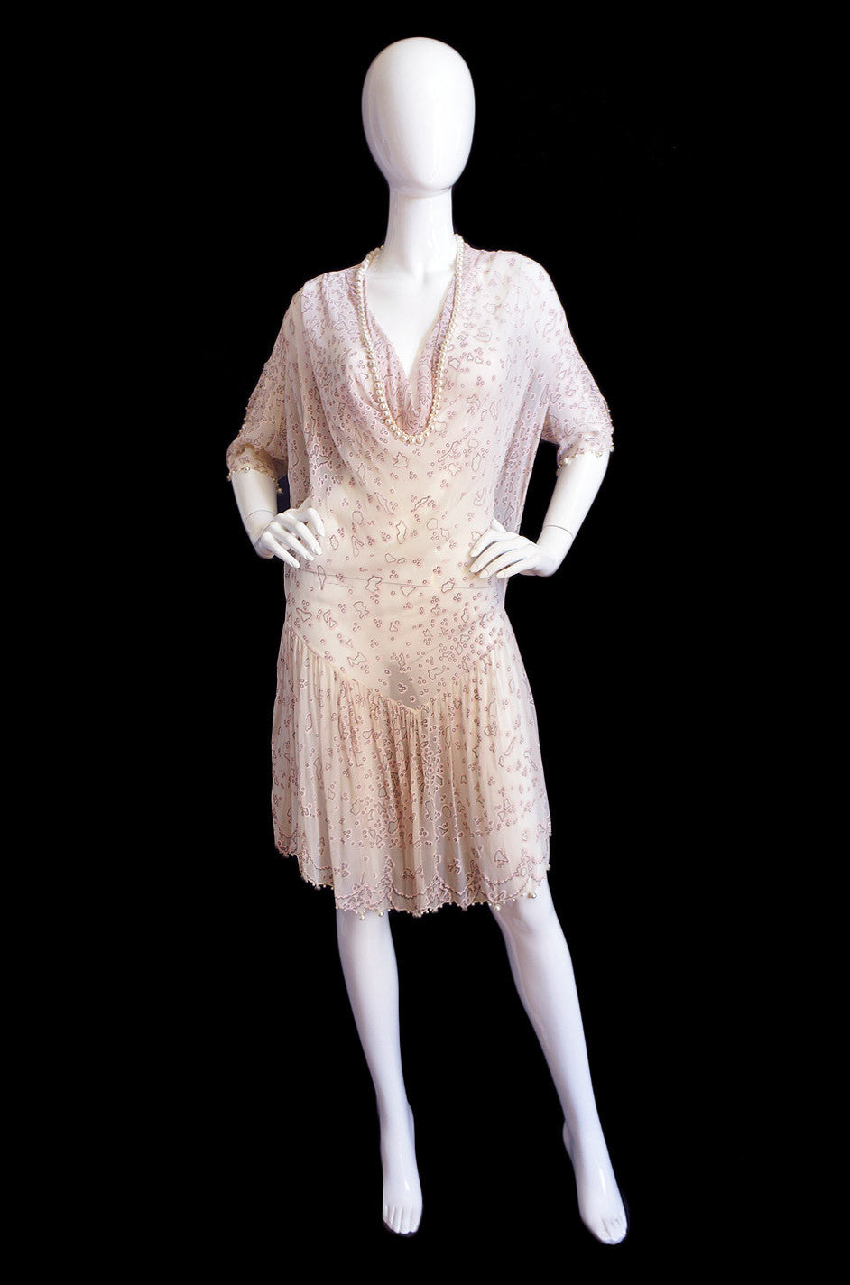 1980s Pearl Edged Zandra Rhodes Dress – Shrimpton Couture