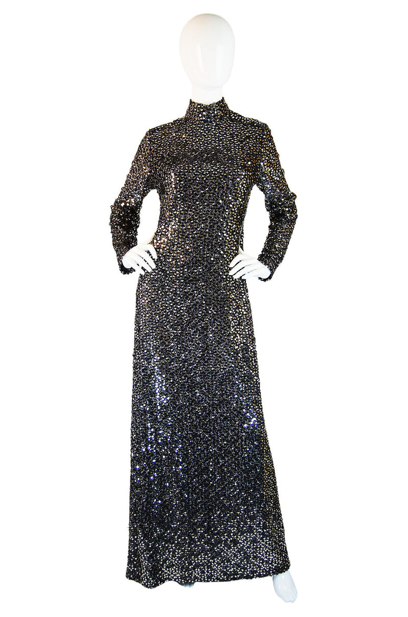 1970s Saks Fully Sequined Maxi Dress – Shrimpton Couture