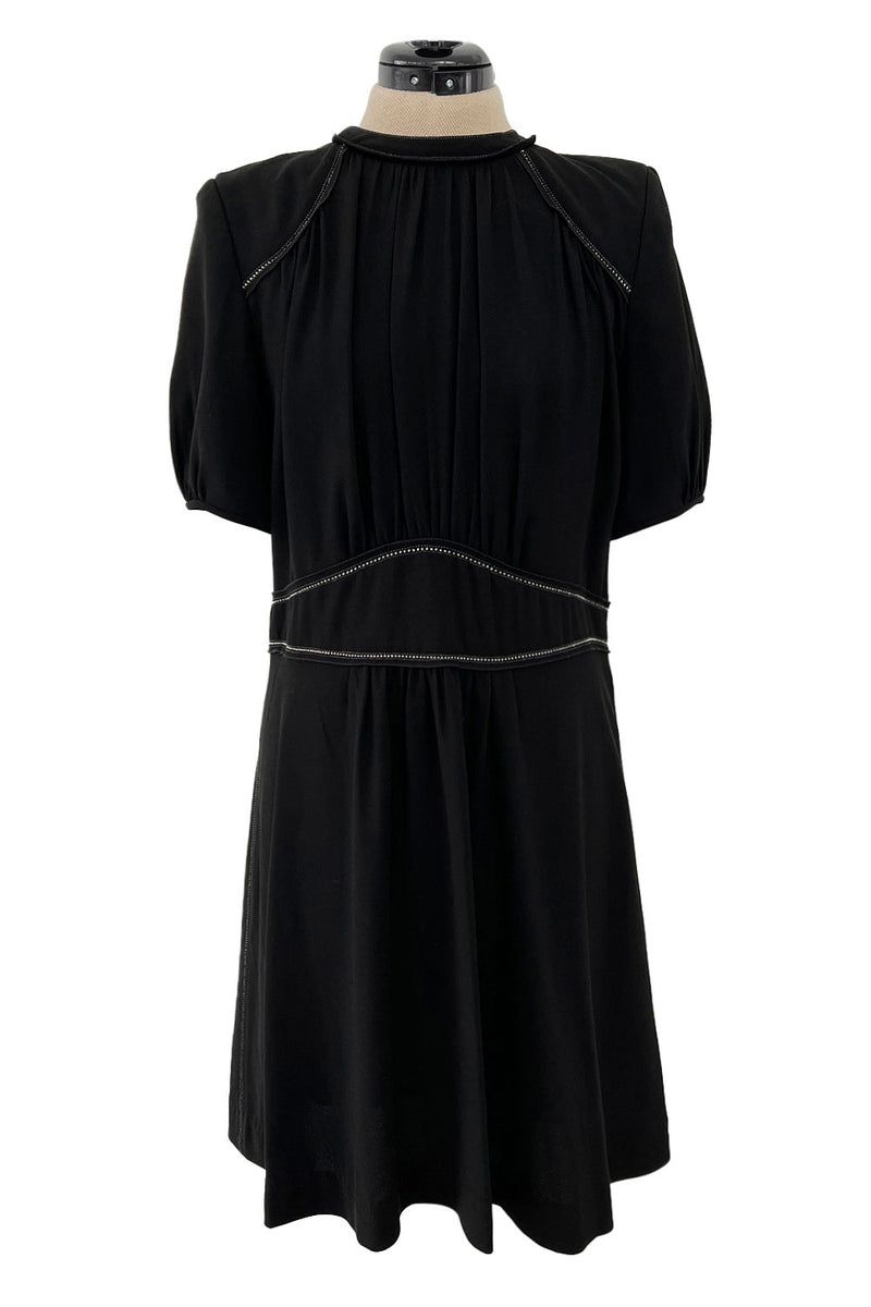 labyrint Gevoel Pijler Prettiest 2015 Isabel Marant Easy To Wear Black Mini Dress w White Sti –  Shrimpton Couture