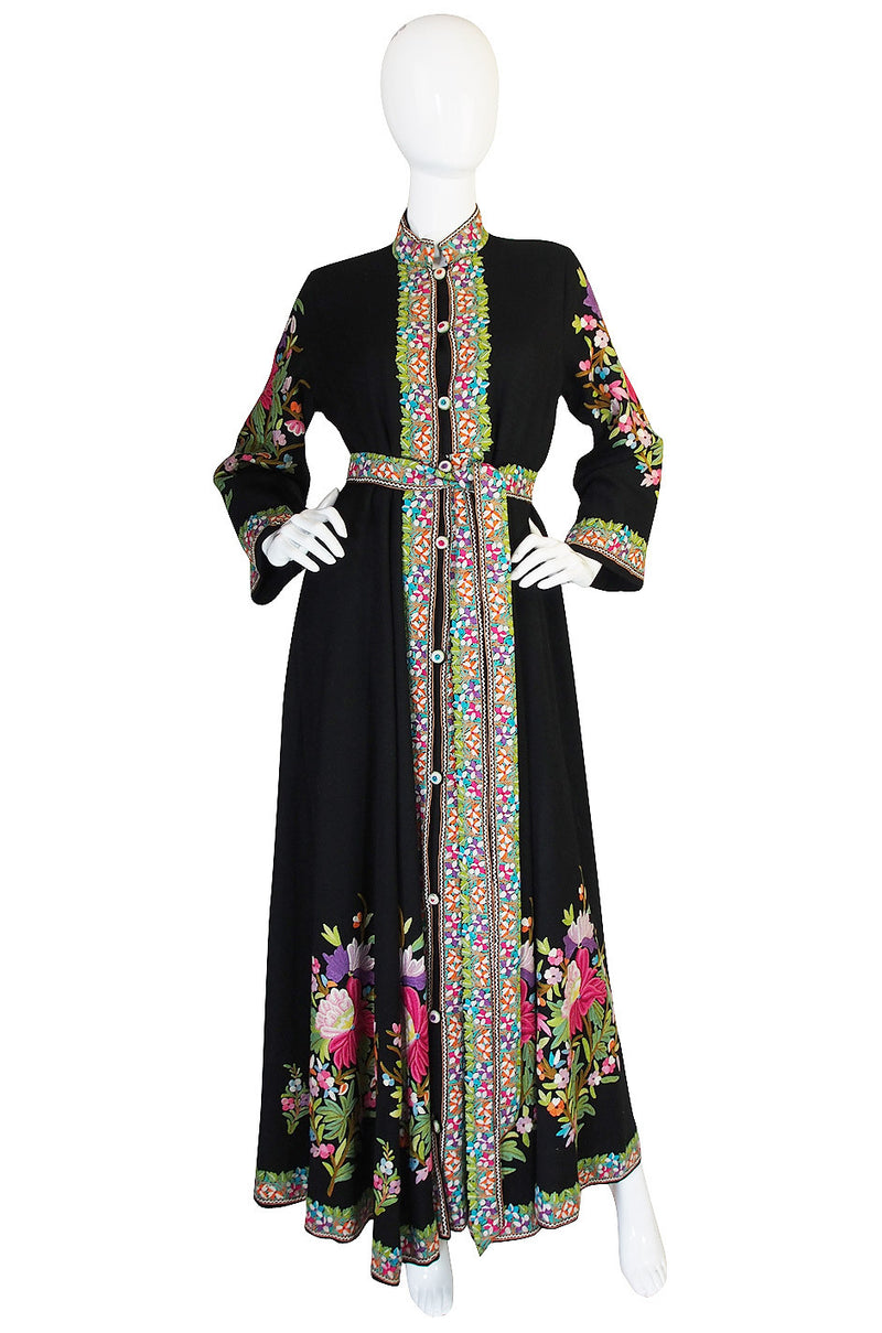 Exceptional Antique Hand Embroidered Coat or Gown – Shrimpton Couture