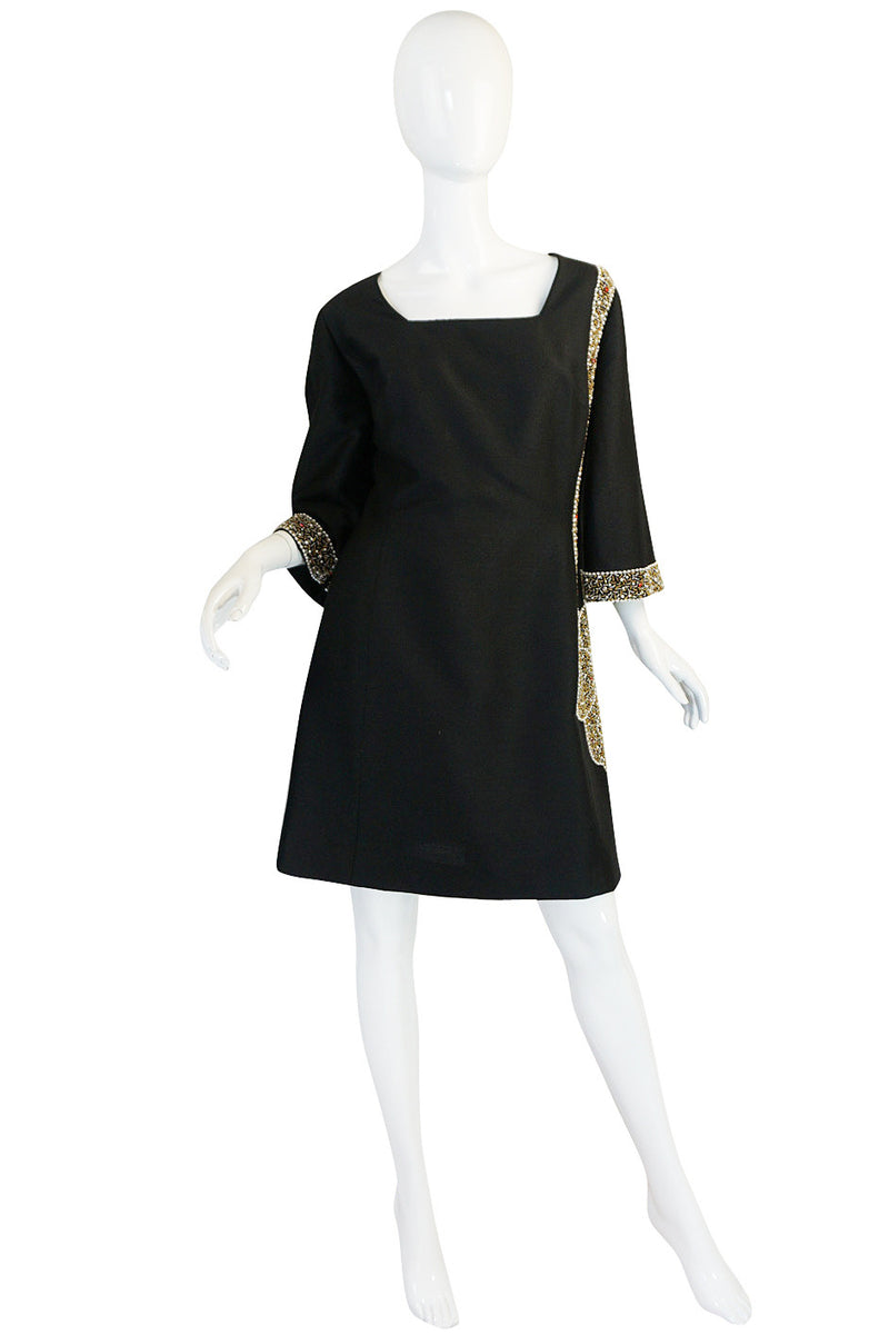 1960s Trompe L'oeil Beaded Bag Dress & Matching Coat – Shrimpton Couture