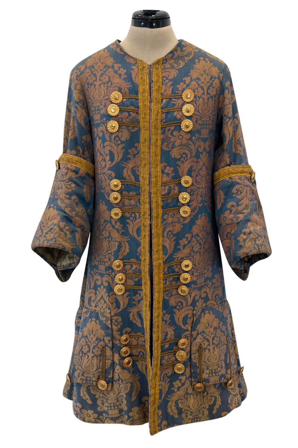 Remarkable Late 1800s Charles H. Fox Theatre Costume Gold & Blue Broca ...