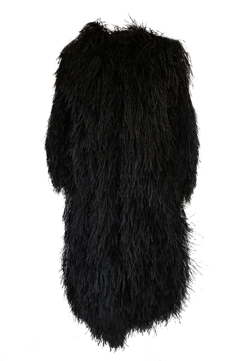 Rare c1970 Yves Saint Laurent Black Ostrich Feather Coat – Shrimpton ...