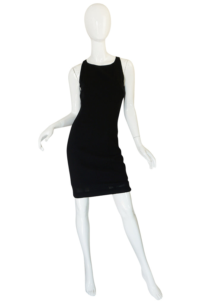 F/W 2006 Chanel Runway Little Black Fitted Stretch Dress ...