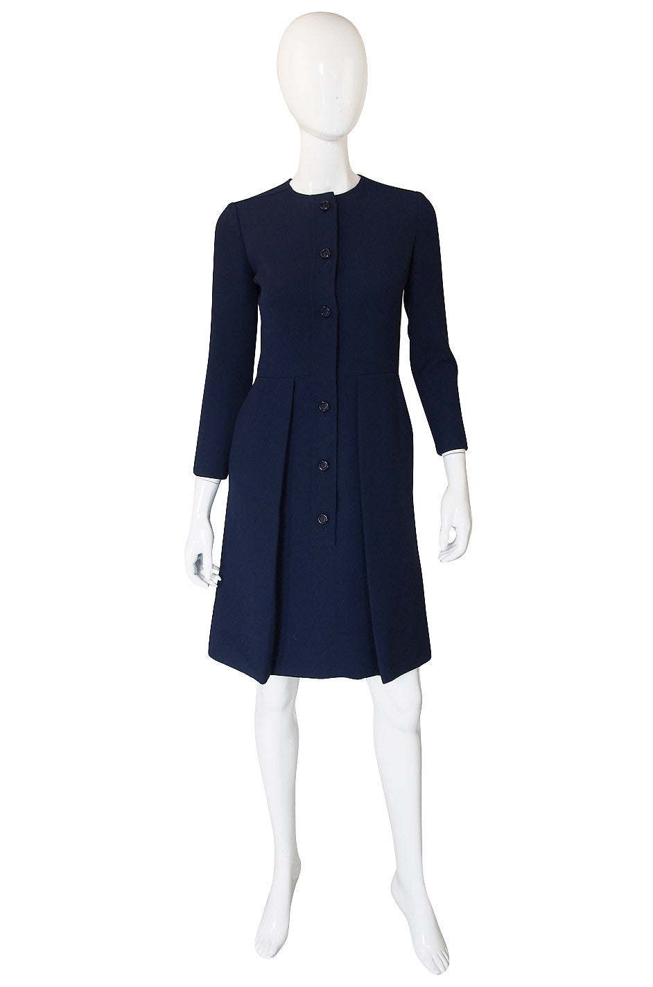 1960s Christian Dior Blue Front Button Dress – Shrimpton Couture