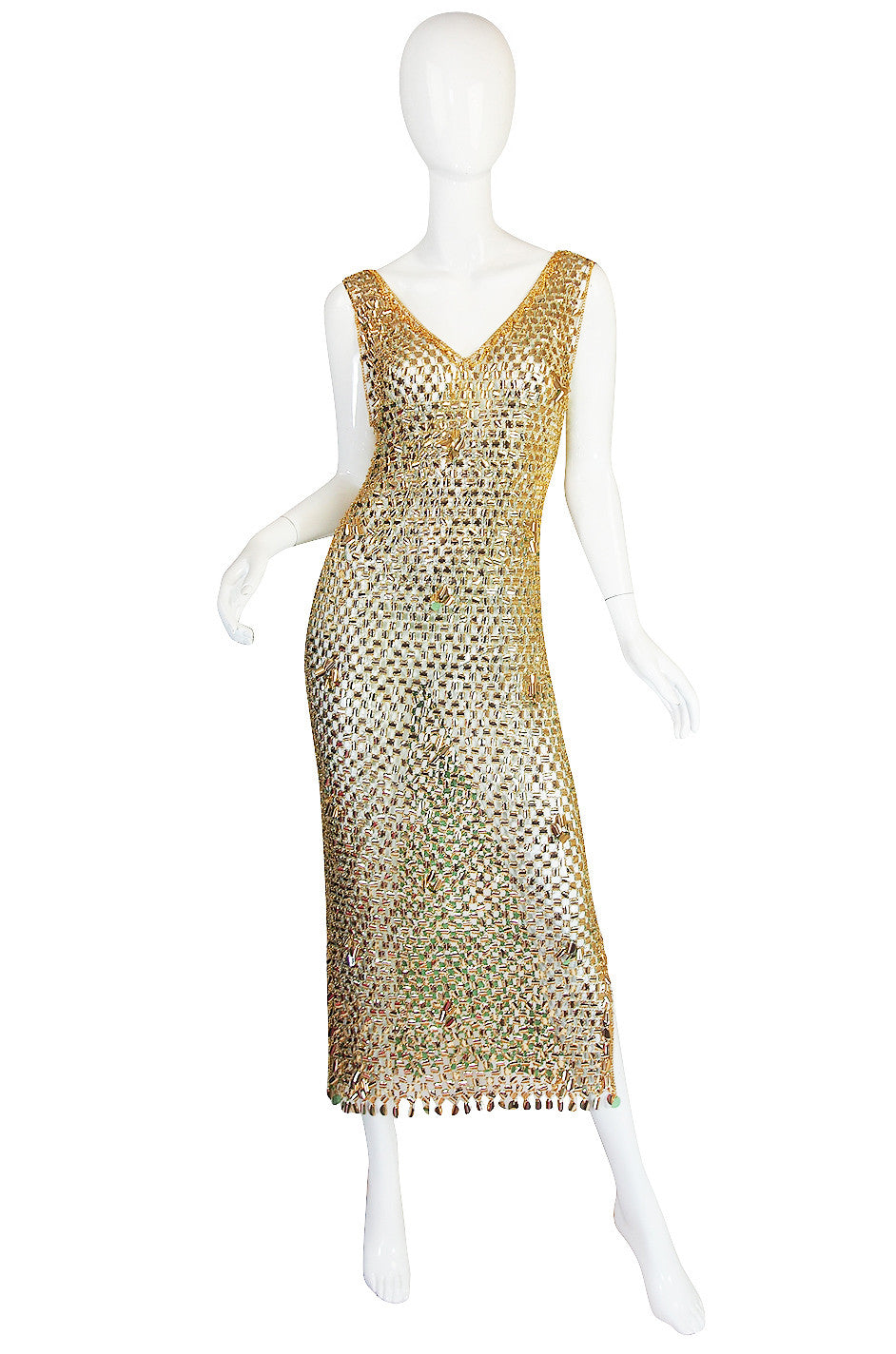 1970s Paco Rabanne Chain Mail Maxi Dress – Shrimpton Couture