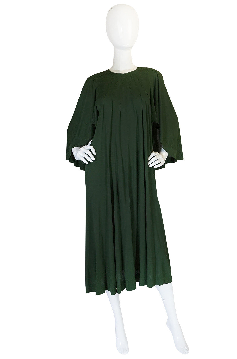 c.1980 Jean Muir Cape Back Museum Piece Dress – Shrimpton Couture