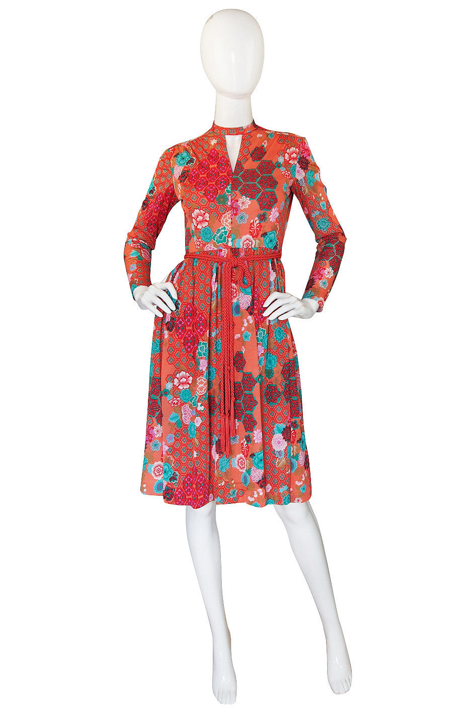 1960s Adele Simpson Pretty Print Dress – Shrimpton Couture