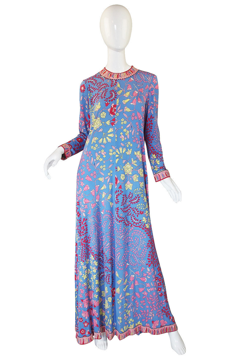 1970s Silk Jersey Bessi Caftan Dress – Shrimpton Couture