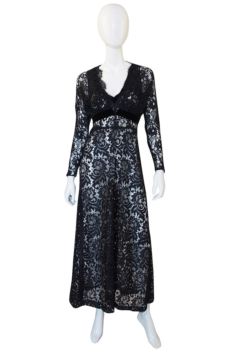 1930s Black Lace Gown & Cropped Jacket – Shrimpton Couture