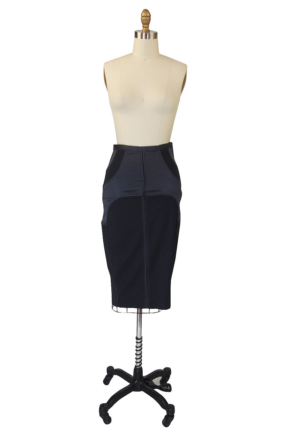 Tom Ford for Gucci Grey-Blue Fitted Skirt – Shrimpton Couture