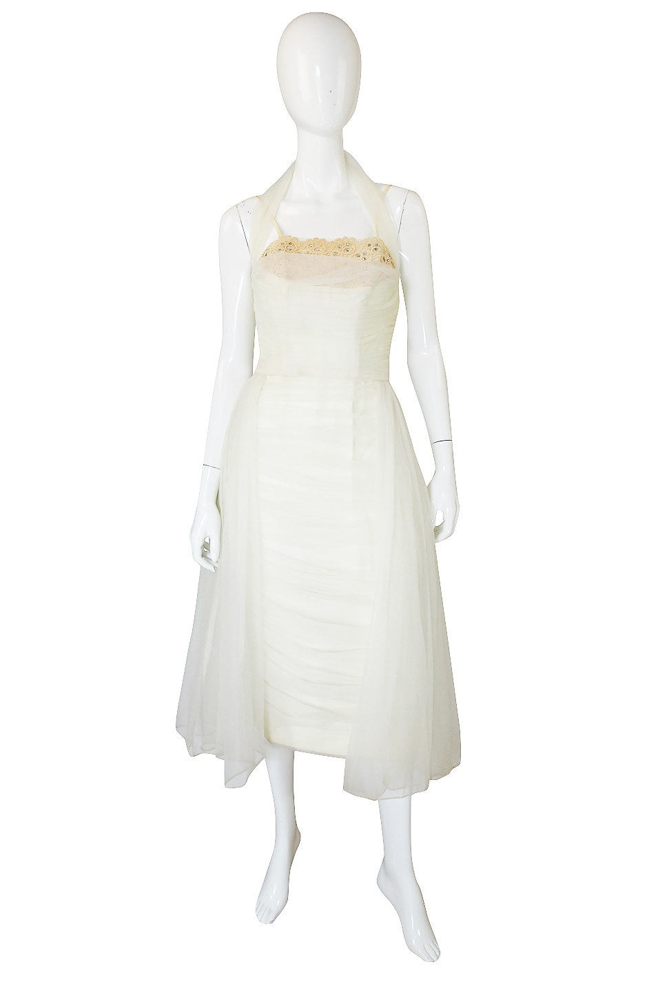 1950s Emma Domb Chiffon Net Dress – Shrimpton Couture