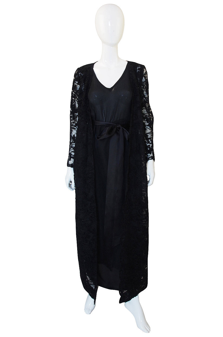 1970s Givenchy Silk Dress & Lace Overlay | shrimptoncouture.com
