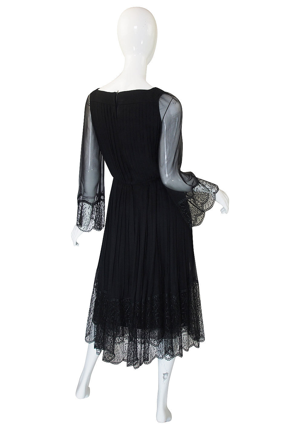 Rare 1960s Silk and Lace Jean Louis Dress – Shrimpton Couture