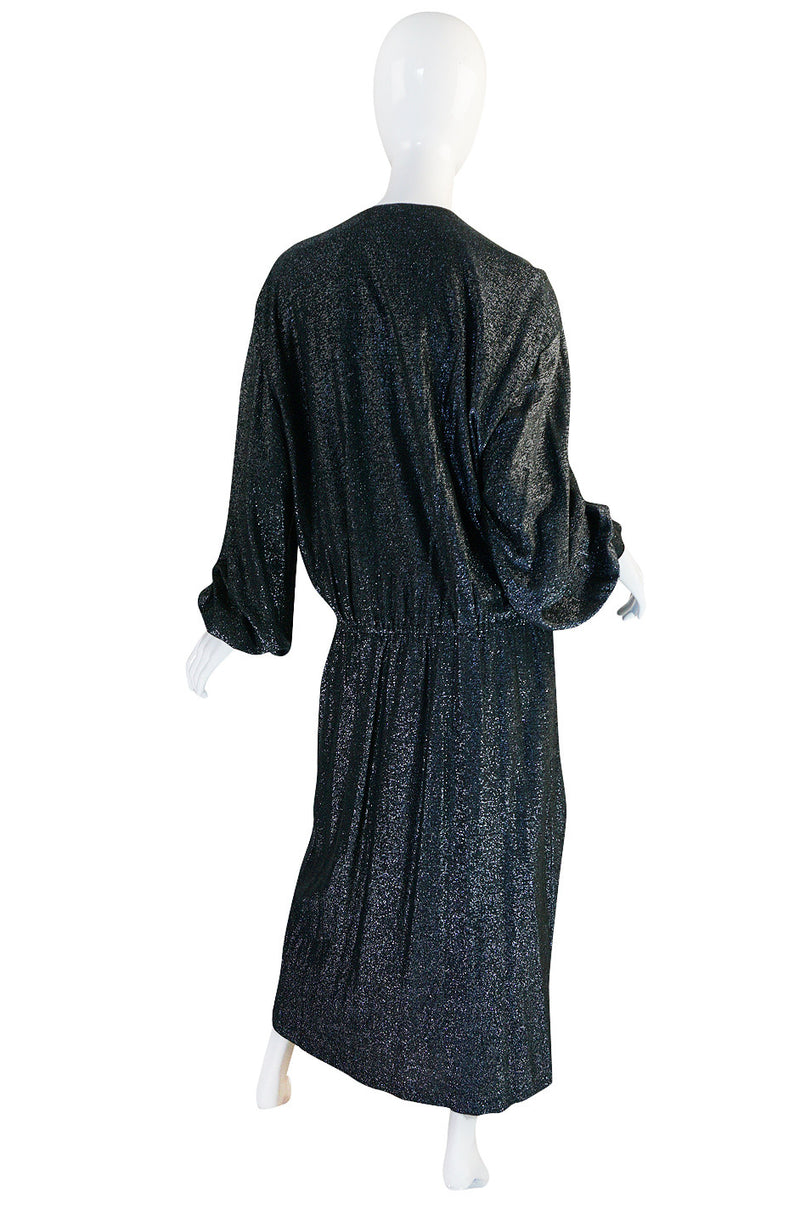 1980s Drop Waist Giorgio Sant Angelo Metallic Dress – Shrimpton Couture