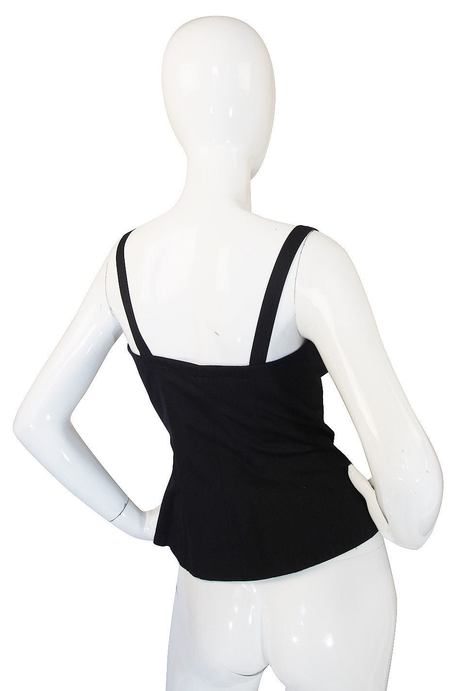 1970s Yves Saint Laurent Black Corset Top – Shrimpton Couture