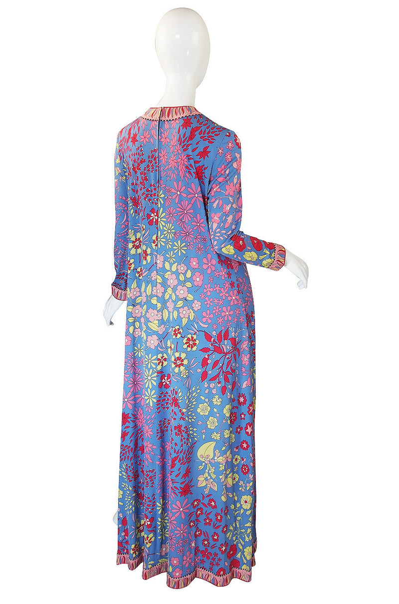 1970s Silk Jersey Bessi Caftan Dress – Shrimpton Couture