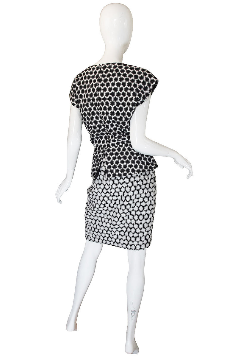 1980s Christian Dior Fitted Dot Dress – Shrimpton Couture