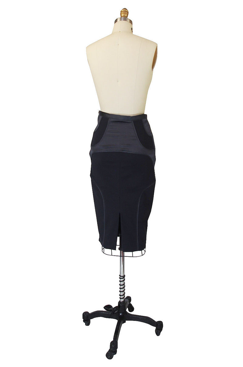 Tom Ford for Gucci Grey-Blue Fitted Skirt – Shrimpton Couture