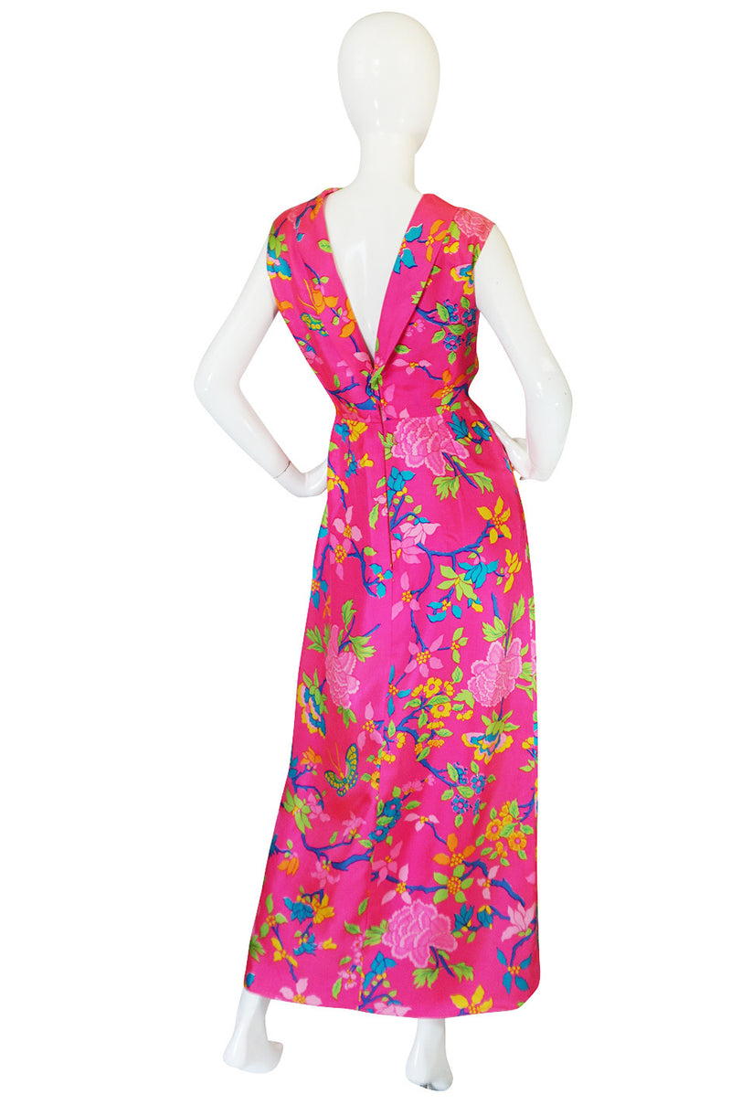 1970s Vibrant Pink Silk Twill Adele Simpson Dress – Shrimpton Couture