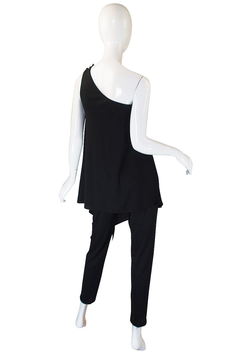 1970s Joy Stevens Black Jersey Jumpsuit – Shrimpton Couture