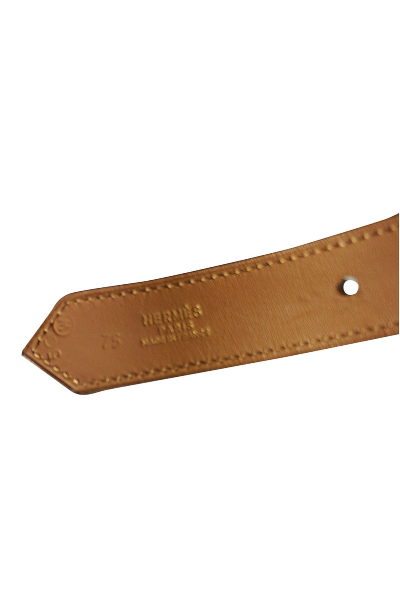 1993 Auth Hermes Brown Leather Belt – Shrimpton Couture